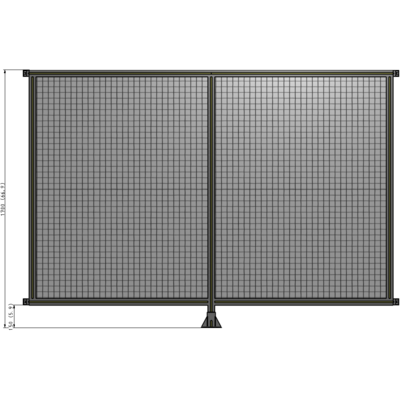 B7-1700-2400-0150-HYMFK DOUBLE PANEL-LEG IN CENTER AND HINGE CONNECTORS 1700MM X 2400MM  1" MESH, AS A KIT