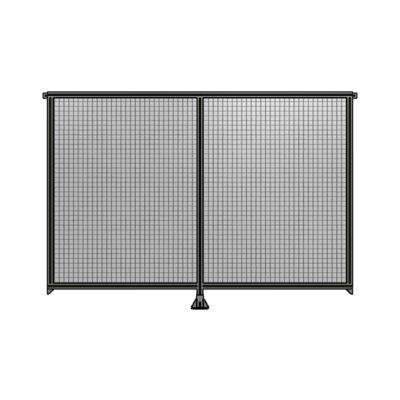 DOUBLE PANEL-LEG IN CENTER AND TIE PLATE CONNECTORS 1700MM X 2400MM  1" MESH, FULLY ASSEMBLED