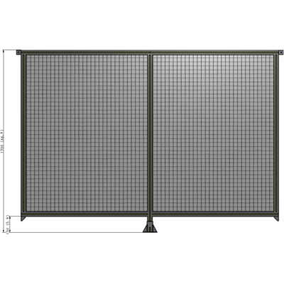 B7-1700-2400-0150-TYMFK DOUBLE PANEL-LEG IN CENTER AND TIE PLATE CONNECTORS 1700MM X 2400MM  1" MESH, AS A KIT