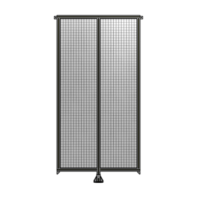 DOUBLE PANEL-LEG IN CENTER AND TIE PLATE CONNECTORS 2400MM X 1200MM  1&quot; MESH, AS A KIT