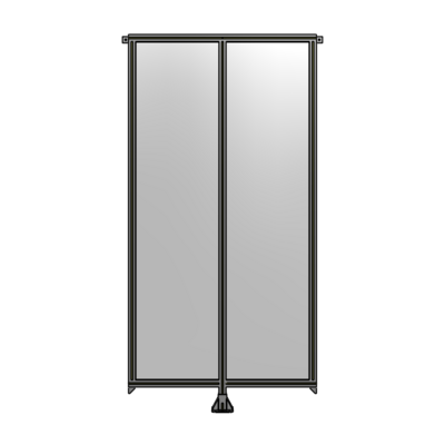 DOUBLE PANEL-LEG IN CENTER AND TIE PLATE CONNECTORS 2400MM X 1200MM  1/4&quot; POLYCARBONATE, AS KIT