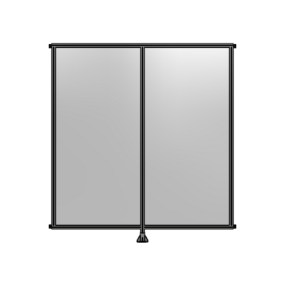 DOUBLE PANEL-LEG IN CENTER AND HINGE CONNECTORS 2400MM X 2200MM  1/4&quot; POLYCARBONATE, AS A KIT