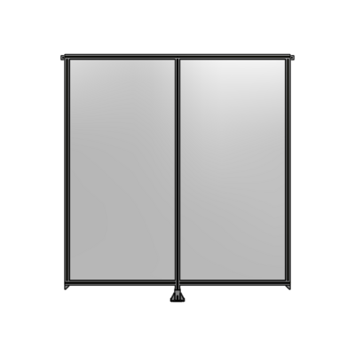 DOUBLE PANEL-LEG IN CENTER AND TIE PLATE CONNECTORS 2400MM X 2200MM  1/4&quot; POLYCARBONATE, AS KIT