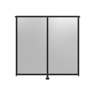DOUBLE PANEL-LEG IN CENTER AND TIE PLATE CONNECTORS 2400MM X 2400MM  1/4&quot; POLYCARBONATE, AS KIT