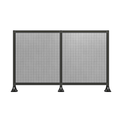 DOUBLE PANEL-3 LEGS  1400MM X 1800MM  1&quot; MESH, FULLY ASSEMBLED