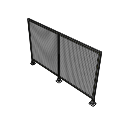 B8-1400-2200-0150-ZYMFK DOUBLE PANEL-3 LEGS 1400MM X 1800MM  1" MESH, AS A KIT