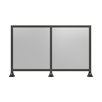 DOUBLE PANEL-3 LEGS  1400MM X 1800MM  1/4&quot; POLYCARBONATE, FULLY ASSEMBLED
