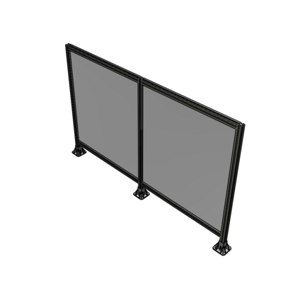B8-1400-2200-0150-ZYPFK DOUBLE PANEL-3 LEGS 1400MM X 1800MM 1/4" POLYCARBONATE, AS A KIT