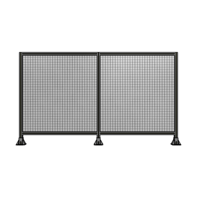 DOUBLE PANEL-3 LEGS  1400MM X 1800MM  1&quot; MESH, FULLY ASSEMBLED