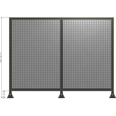 B8-1700-2200-0150-ZYMFK DOUBLE PANEL-3 LEGS 1700MM X 2200MM 1" MESH, AS A KIT