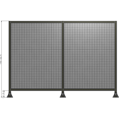 B8-1700-2400-0150-ZYMFK DOUBLE PANEL-3 LEGS 1700MM X 2400MM 1" MESH, AS A KIT