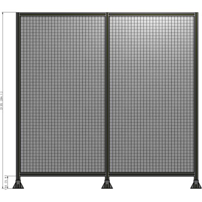 B8-2135-2200-0150-ZYMFK DOUBLE PANEL-3 LEGS 2135MM X 2200MM  1" MESH, AS A KIT