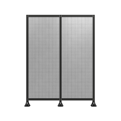 DOUBLE PANEL-3 LEGS  2400MM X 2400MM  1&quot; MESH, FULLY ASSEMBLED