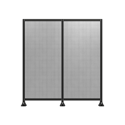 DOUBLE PANEL-3 LEGS  2400MM X 2400MM  1&quot; MESH, FULLY ASSEMBLED