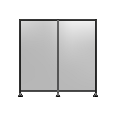 DOUBLE PANEL-3 LEGS  2400MM X 2400MM  1/4&quot; POLYCARBONATE, FULLY ASSEMBLED