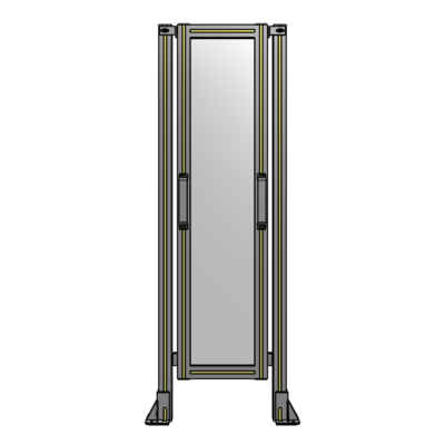 SINGLE REMOVABLE PANEL WITH LEGS 1400MM X 450MM 1/4" POLYCARBONATE, FULLY ASSEMBLED