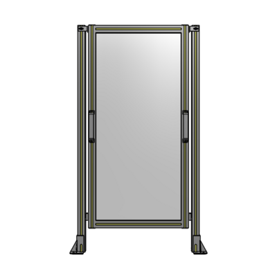 SINGLE REMOVABLE PANEL WITH LEGS 1400MM X 750MM 1/4" POLYCARBONATE, FULLY ASSEMBLED