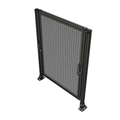 E3-1400-1050-0150-GYMTA SINGLE REMOVABLE PANEL WITH LEGS 1400MM X 1050MM 1" MESH, FULLY ASSEMBLED