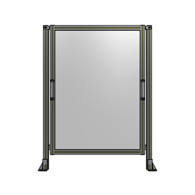 SINGLE REMOVABLE PANEL WITH LEGS 1400MM X 1050MM 1/4" POLYCARBONATE, FULLY ASSEMBLED