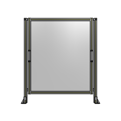 SINGLE REMOVABLE PANEL WITH LEGS 1400MM X 1200MM 1/4" POLYCARBONATE, FULLY ASSEMBLED