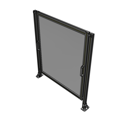 E3-1400-1200-0150-GYPTK SINGLE REMOVABLE PANEL WITH LEGS 1400MM X 1200MM 1/4" POLYCARBONATE, AS A KIT