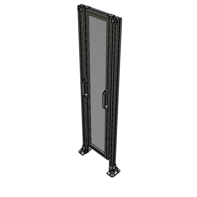 E3-1700-0450-0150-GYPTA SINGLE REMOVABLE PANEL WITH LEGS 1700MM X 450MM 1/4" POLYCARBONATE, FULLY ASSEMBLED