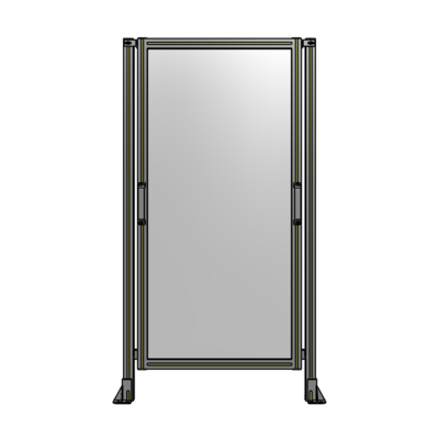 SINGLE REMOVABLE PANEL WITH LEGS 1700MM X 900MM 1/4" POLYCARBONATE, FULLY ASSEMBLED