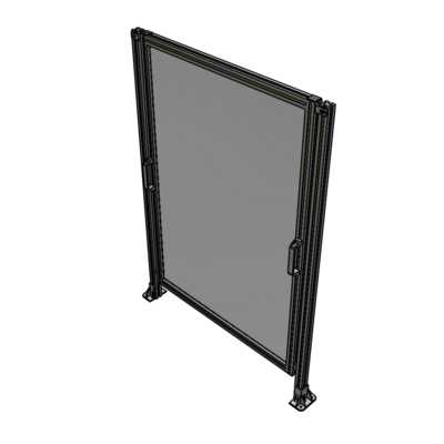 E3-1700-1200-0150-GYPTA SINGLE REMOVABLE PANEL WITH LEGS 1700MM X 1200MM 1/4" POLYCARBONATE, FULLY ASSEMBLED