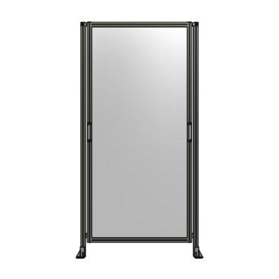SINGLE REMOVABLE PANEL WITH LEGS 2400MM X 1200MM 1/4&quot; POLYCARBONATE, FULLY ASSEMBLED