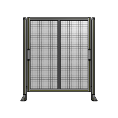 DOUBLE REMOVABLE PANEL WITH LEGS 1400MM X 1200MM 1" MESH, AS A KIT