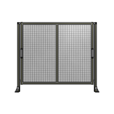 DOUBLE REMOVABLE PANEL WITH LEGS  1400MM X 1600MM 1" MESH, FULLY ASSEMBLED