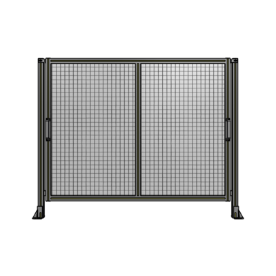 DOUBLE REMOVABLE PANEL WITH LEGS  1400MM X 1750MM 1" MESH, FULLY ASSEMBLED