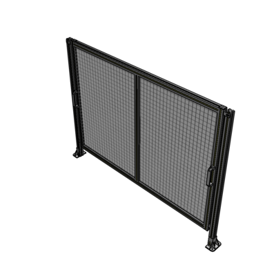 E4-1400-1900-0150-GYMTA DOUBLE REMOVABLE PANEL WITH LEGS  1400MM X 1900MM 1" MESH, FULLY ASSEMBLED