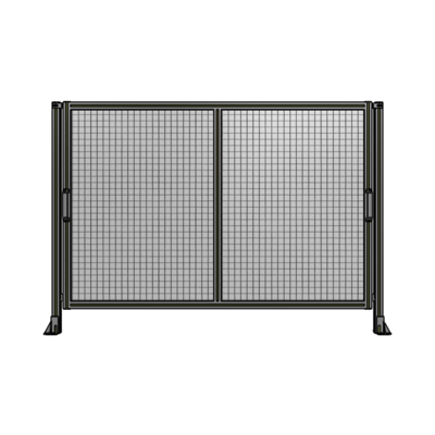 DOUBLE REMOVABLE PANEL WITH LEGS 1400MM X 2000MM 1" MESH, AS A KIT