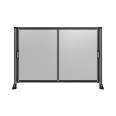 DOUBLE REMOVABLE PANEL WITH LEGS  1400MM X 2000MM 1/4" POLYCARBONATE, FULLY ASSEMBLED
