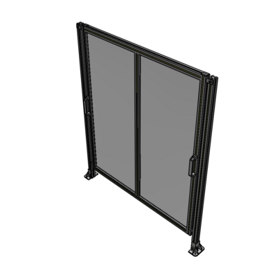 E4-1700-1450-0150-GYPTK DOUBLE REMOVABLE PANEL WITH LEGS 1700MM X 1450MM 1/4" POLYCARBONATE, AS A KIT