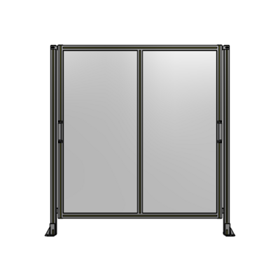 DOUBLE REMOVABLE PANEL WITH LEGS 1700MM X 1600MM 1/4" POLYCARBONATE, AS A KIT