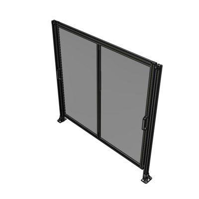 E4-1700-1750-0150-GYPTK DOUBLE REMOVABLE PANEL WITH LEGS 1700MM X 1750MM 1/4" POLYCARBONATE, AS A KIT