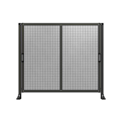 DOUBLE REMOVABLE PANEL WITH LEGS  1700MM X 1900MM 1" MESH, FULLY ASSEMBLED