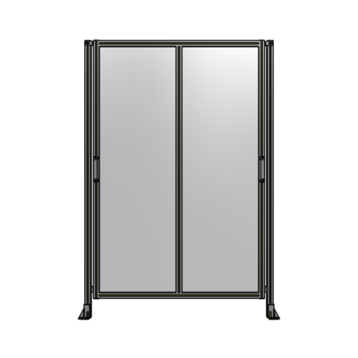 DOUBLE REMOVABLE PANEL WITH LEGS 2135MM X 1450MM 1/4" POLYCARBONATE, AS A KIT