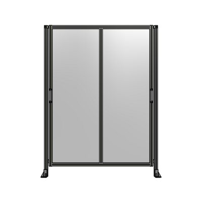 DOUBLE REMOVABLE PANEL WITH LEGS 2135MM X 1600MM 1/4" POLYCARBONATE, AS A KIT