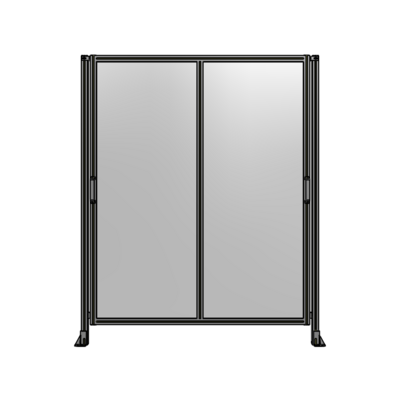 DOUBLE REMOVABLE PANEL WITH LEGS  2135MM X 1750MM 1/4" POLYCARBONATE, FULLY ASSEMBLED