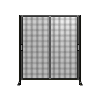 DOUBLE REMOVABLE PANEL WITH LEGS  2135MM X 1900MM 1" MESH, FULLY ASSEMBLED