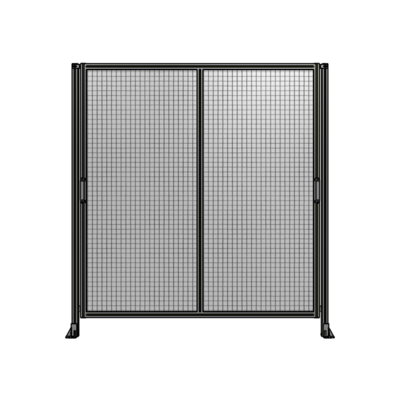 DOUBLE REMOVABLE PANEL WITH LEGS 2135MM X 2000MM 1" MESH, AS A KIT