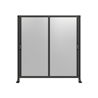 DOUBLE REMOVABLE PANEL WITH LEGS 2135MM X 2000MM 1/4" POLYCARBONATE, AS A KIT