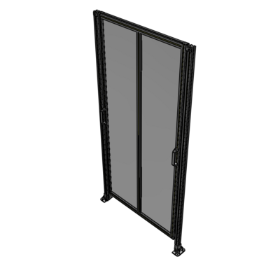 E4-2400-1200-0150-GYPTA DOUBLE REMOVABLE PANEL WITH LEGS  2400MM X 1200MM 1/4" POLYCARBONATE, FULLY ASSEMBLED