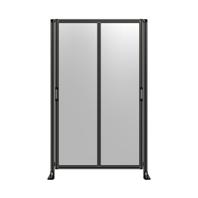 DOUBLE REMOVABLE PANEL WITH LEGS  2400MM X 1450MM 1/4" POLYCARBONATE, FULLY ASSEMBLED