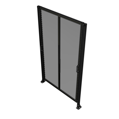 E4-2400-1450-0150-GYPTA DOUBLE REMOVABLE PANEL WITH LEGS  2400MM X 1450MM 1/4" POLYCARBONATE, FULLY ASSEMBLED