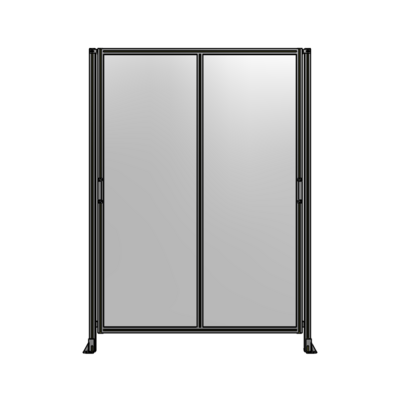 DOUBLE REMOVABLE PANEL WITH LEGS  2400MM X 1750MM 1/4" POLYCARBONATE, FULLY ASSEMBLED