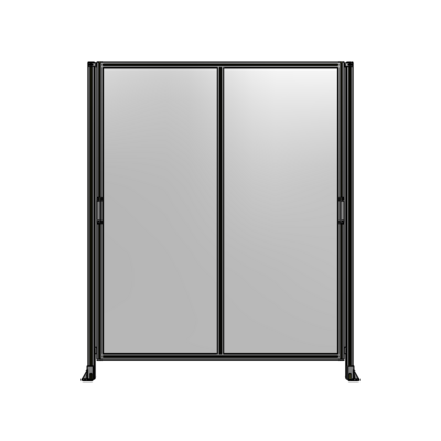 DOUBLE REMOVABLE PANEL WITH LEGS 2400MM X 2000MM 1/4" POLYCARBONATE, AS A KIT